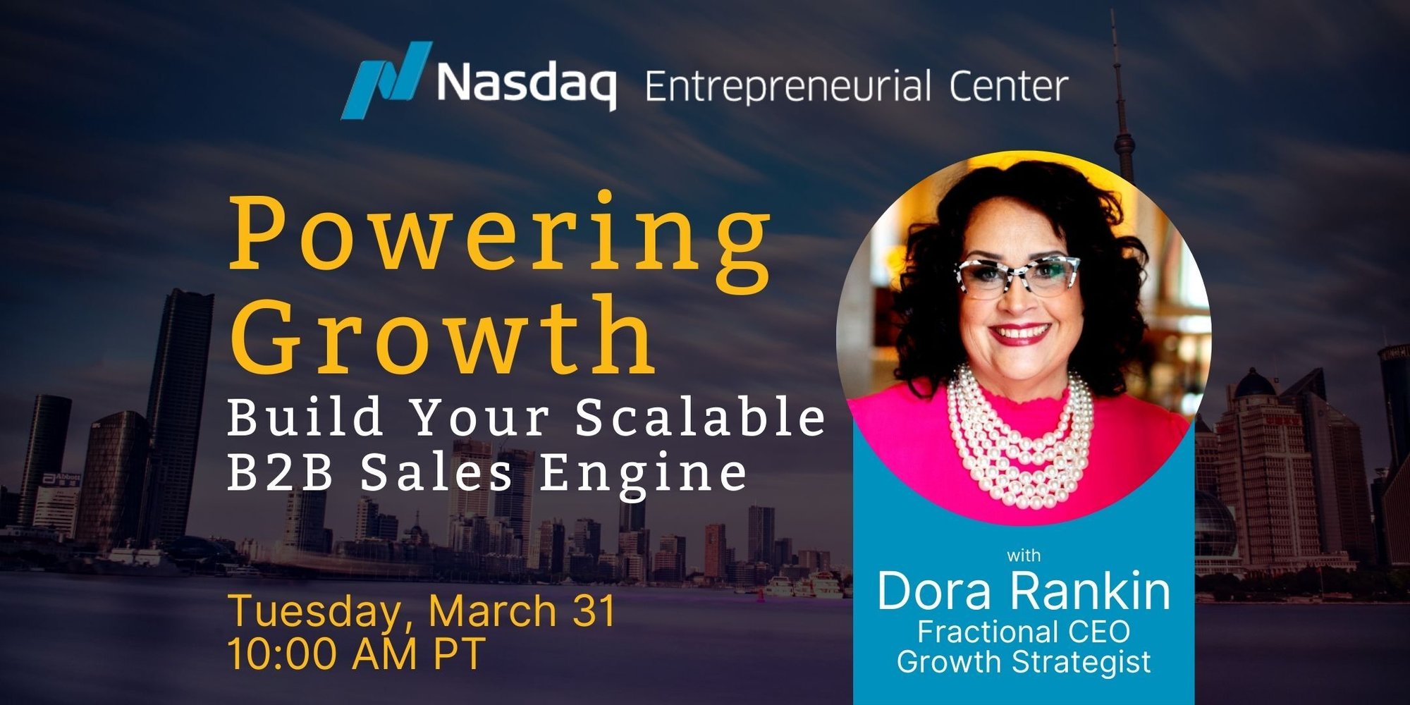 3.31.26 Powering Growth with Dora Rankin EB Banner